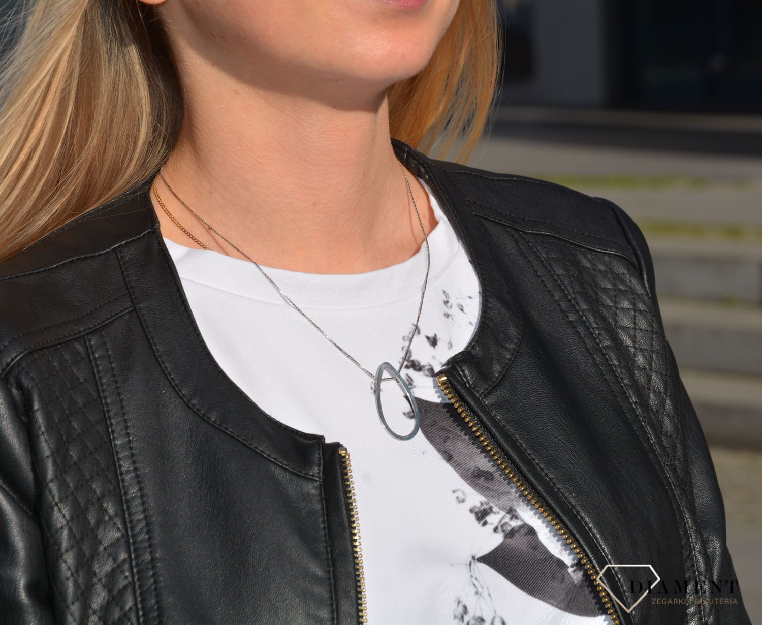 Naszyjnik srebrny łezka Dall'Acqua NSZ 000000 180 1.JPG